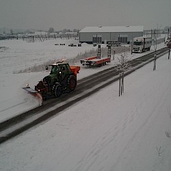 Unsere Landwirte im Einsatz beim Winterdienst